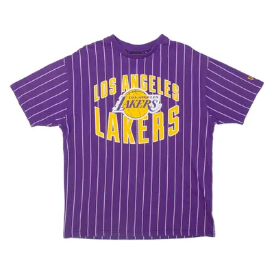 NEW ERA Los Angeles Lakers Mens T-Shirt Purple USA S