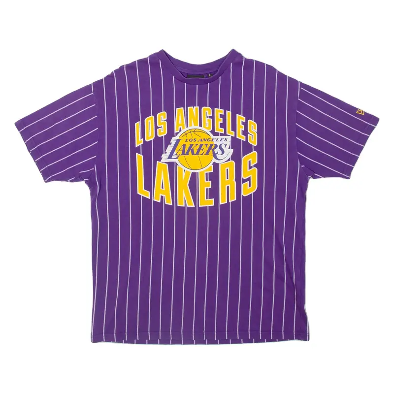 NEW ERA Los Angeles Lakers Mens T-Shirt Purple USA S