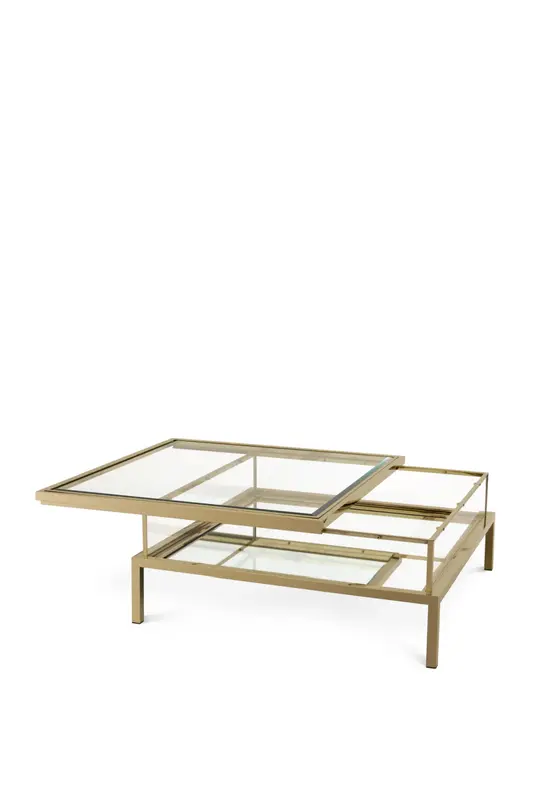 Brushed Brass Square Coffee Table | Eichholtz Harvey
