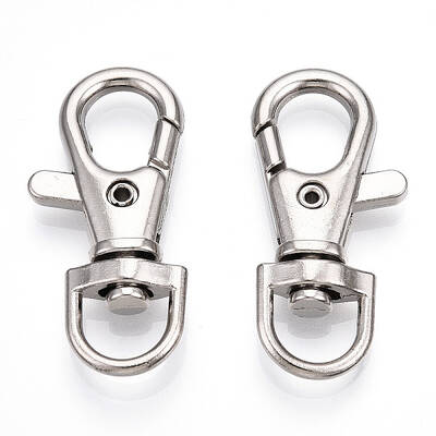 Alloy Swivel Lobster Claw Clasps