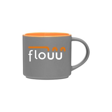 48 Promotional 16 oz Monaco - Gray Orange - Stackable