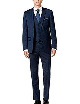 Mens Slim Fit 3 Piece Suits -  Vested Slim Fit Suit