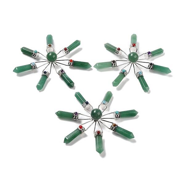 Natural Green Aventurine 7 Chakra Points Energy Generator