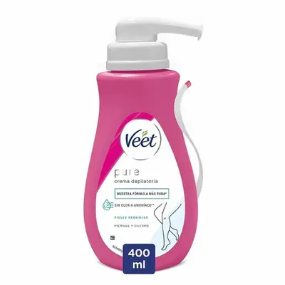 Veet Pure Shower Crema Depilatoria per Pelli Sensibili 400ml