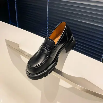 CHIKO Hadley Round Toe Block Heels Loafers Shoes