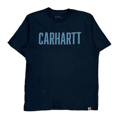 Carhartt T-Shirt - Large Navy Cotton