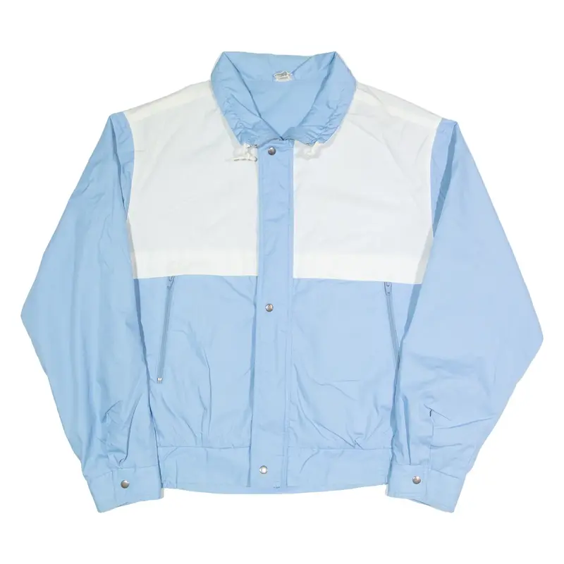 MASKU Mens Bomber Jacket Blue 90s L