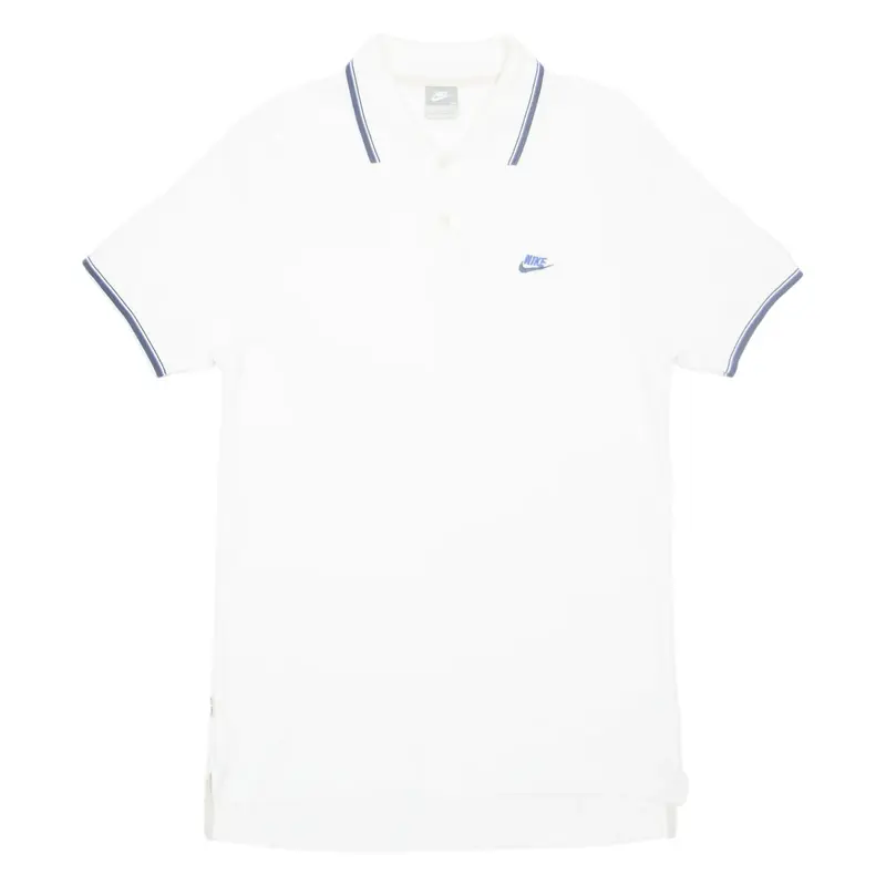 NIKE Mens Polo Shirt White L
