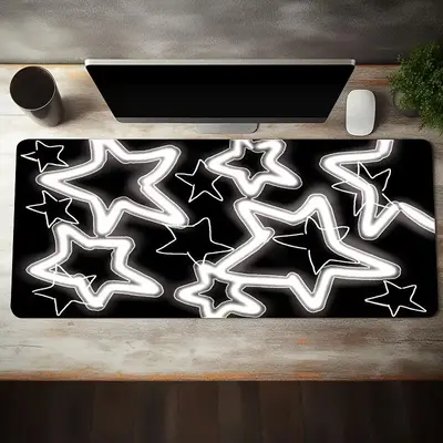 Creative Star Pattern Mouse Pad, Large Gaming Mouse Pad, Non-slip Computer Mouse Mat, Keyboard Pad, Suitable for Home Office ...
