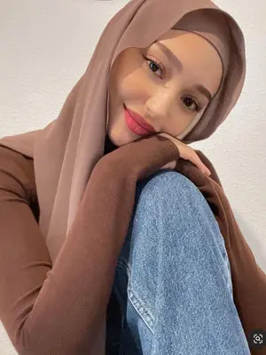 Women's Imitation Pearl Chiffon Head Scarf, Long Casual Solid Color Hijab, Conservative Abaya Cover, Convenient and Stylish H...