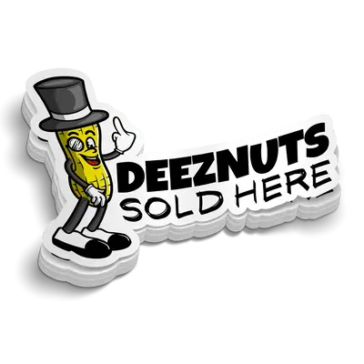 DeezNuts Sold Here - Hard Hat Decal