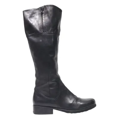 VAGABOND High Boots Black Leather Womens UK 4