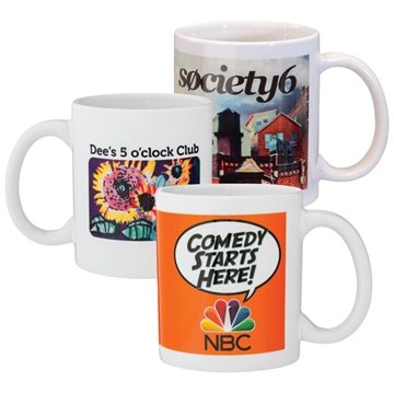 36 Customized 11 oz White Ceramic Mug w/Full Color Sublimation