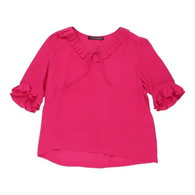 Balenciaga Blouse - Medium Pink Silk | Size: medium