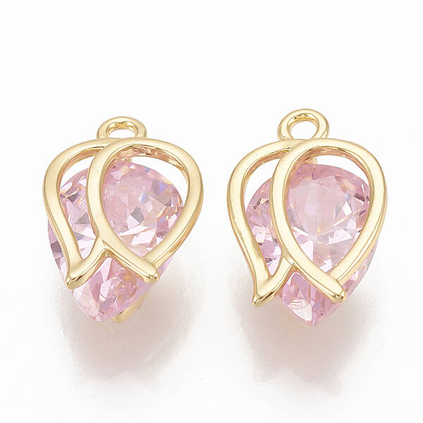 Brass Cubic Zirconia Charms