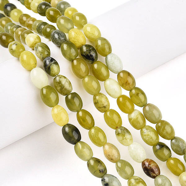 Natural Xiuyan Jade Beads Strands