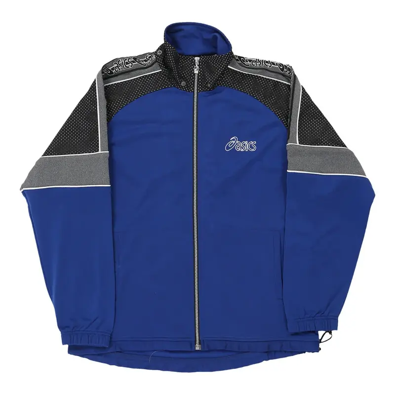 Asics Track Jacket - XL Blue Polyester