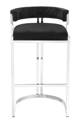 Black Velvet Counter Stool | Eichholtz Dante