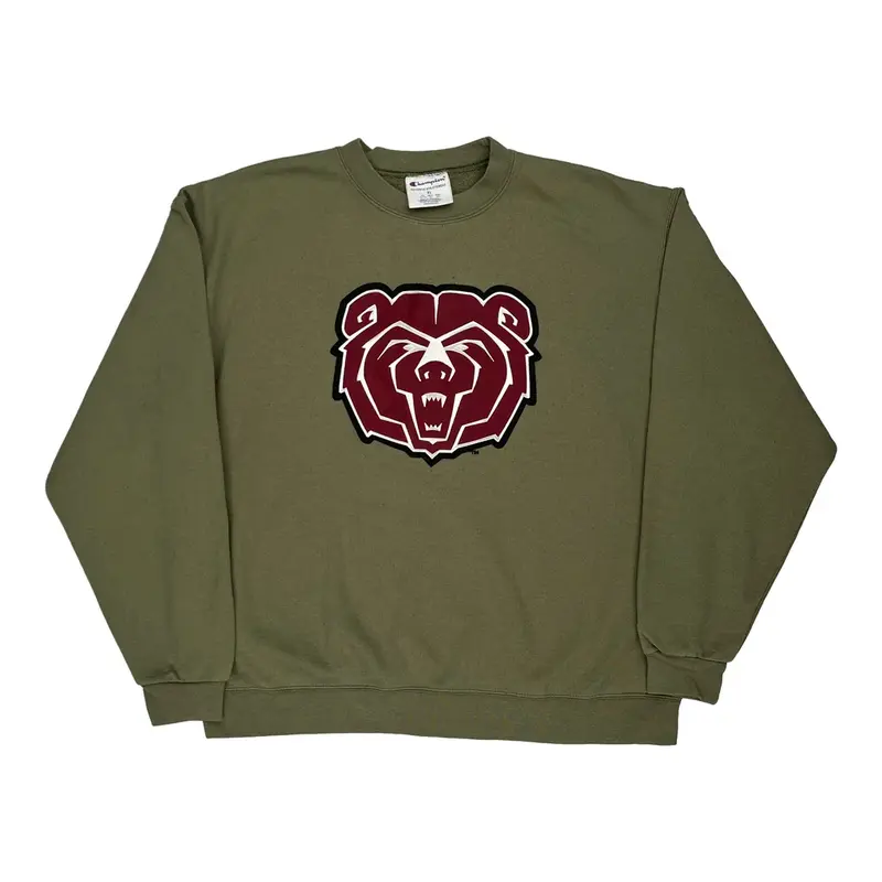 Missouri State Bears Champion Ncaa Sweatshirt - XL Khaki Cotton