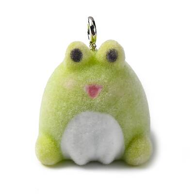 Flocky Animal Resin Pendants