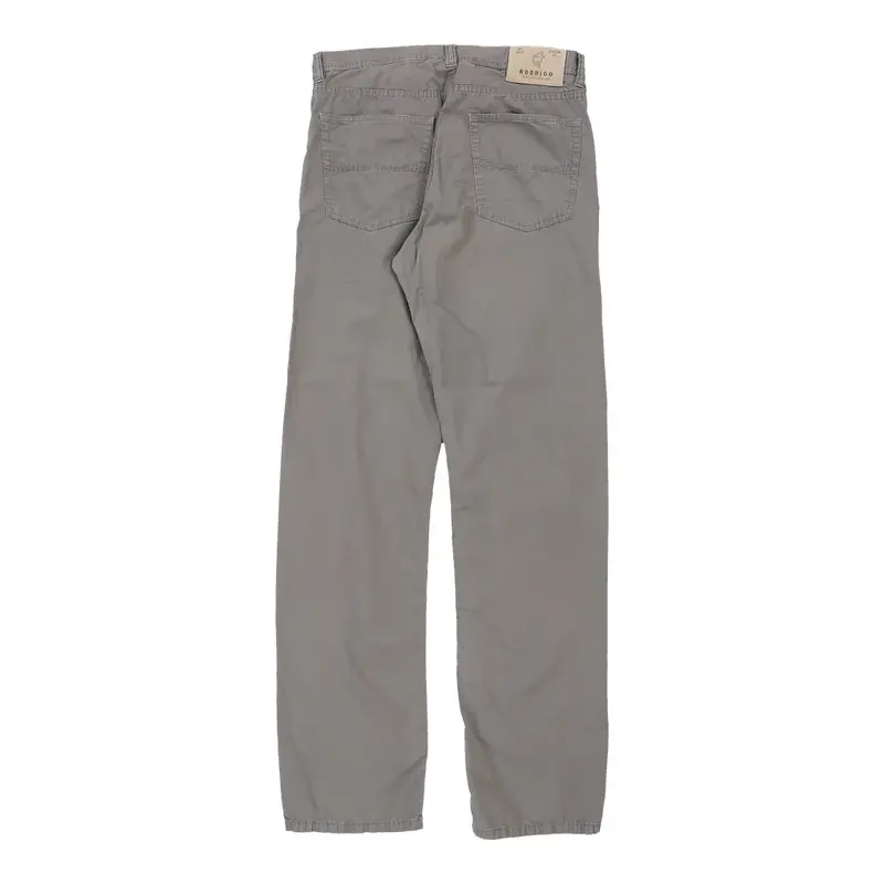 Rodrgio Trousers - 32W 33L Grey Cotton