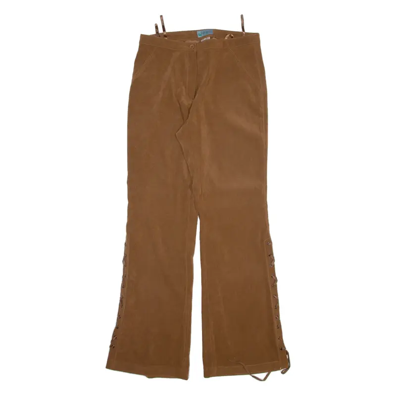 FASHION STREET Womens Trousers Brown Regular Bootcut W28 L30