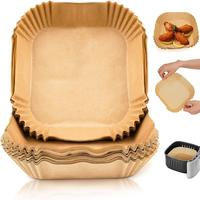 Air Fryer Liners - 100pcs Non-Stick Sheets for Baking, Roasting & Microwaving - Easy Cleanup, Single Sheets for Healthier Coo...