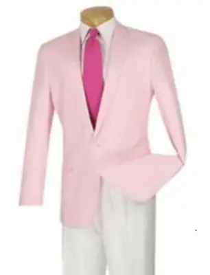 Mens Pink Linen Jacket