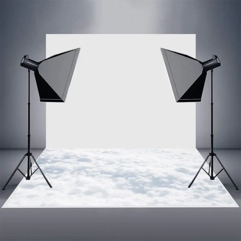 White Clouds Froth Dreamy Photo Rubber Floor Mat - Aperturee
