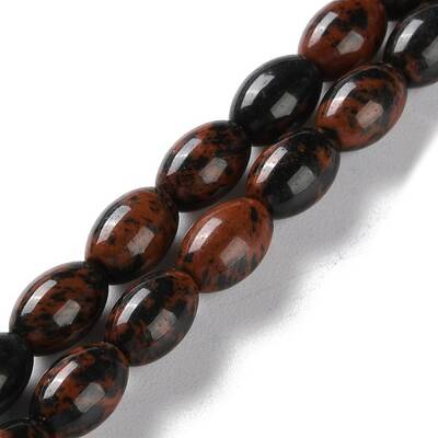 Natural Mahogany Obsidian Beads Strands