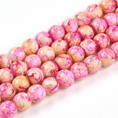 Baking Painted Glass Beads Strands