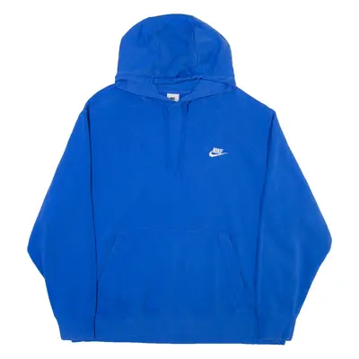 NIKE Mens Blue Hoodie 2XL