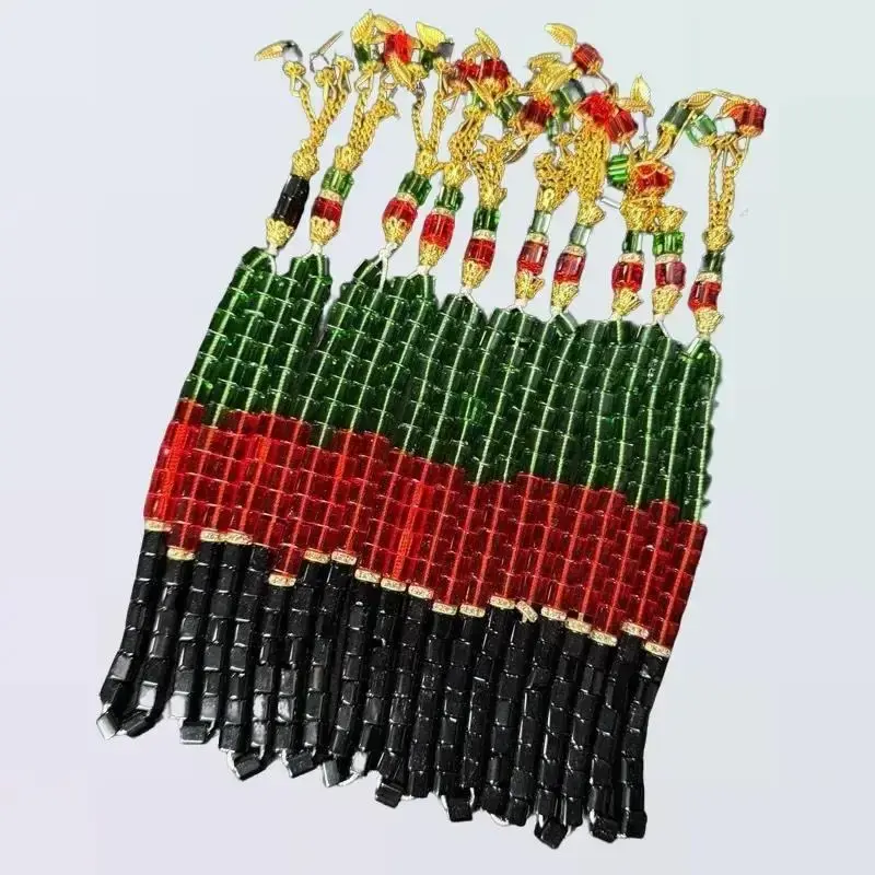 Tasbih, rosary Afghanistan flag