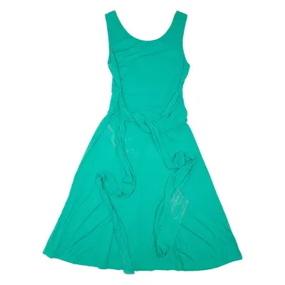 BODEN Womens Day Dress Green Sleeveless Knee Length UK 12