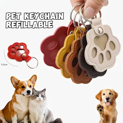 Pet commemorative keychain storage for dogs, cats, fur, dog claws, pendants, pet hair storage