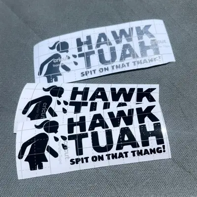 Hawk tuah decal