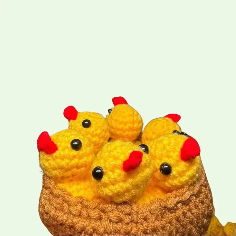 handmade crocheted ducks for decoration Decorative Ornaments Room Window articulate animal mini figure figura  de  pato mini ...