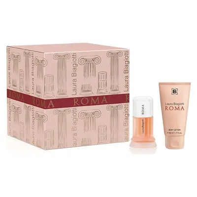 Laura Biagiotti Roma Woman Gift Set With 25ml EDT And Body Cream