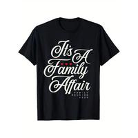 Cotton short sleeves Family Reunion 2025 Funny Matching Group T-Shirt - \