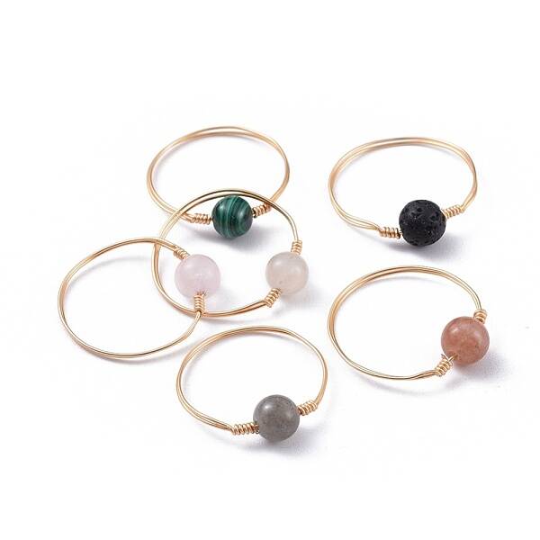 Natural Gemstone Finger Rings