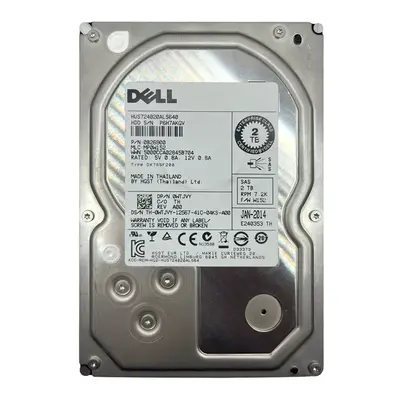 0WTJVY Dell 2TB 6Gb/s SAS 7200 3.5-Inch Hard Drive