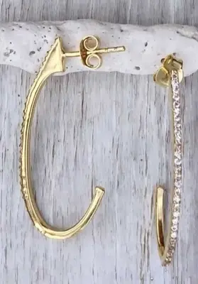 Earring 18jud Jude Creole Gold | Color: GOLD | Size: U