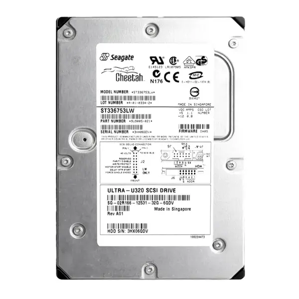 9U9005-021 Seagate 36.7GB Ultra-320 SCSI 15000 3.5-inch 8MB Hard Drive