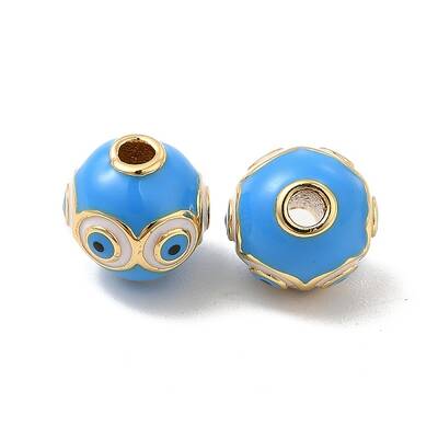 Brass Enamel Beads