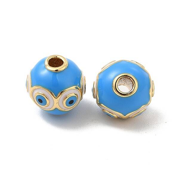 Brass Enamel Beads
