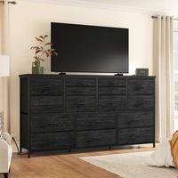 Raybee Furniture Dresser with 16 Drawers, Multifunctional TV Stand & Charging Station, 51.1\