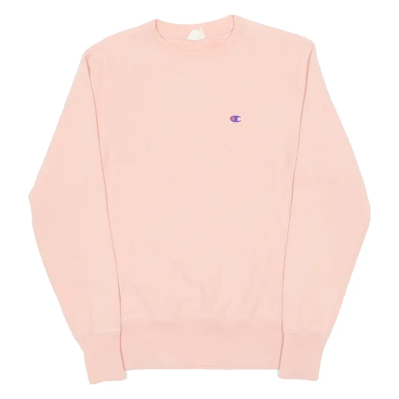 CHAMPION REVERSE WEAVE Mens Sweatshirt Pink Crew Neck S