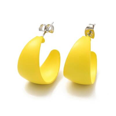 Non-Tarnish 304 Stainless Steel Chunky Stud Earrings
