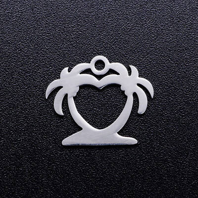 Tarnish Resistant 201 Stainless Steel Hollow Charms