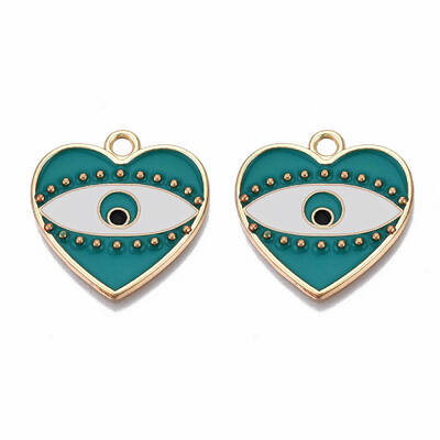 Rack Plating Alloy Enamel Pendants